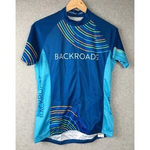 Louis Garneau Backroads GO Active Women Cycling Jersey Blue Medium
